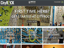 Tablet Screenshot of climbcityrock.com